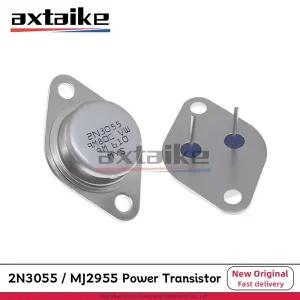 실리콘 NPN PNP 전력 트랜지스터 2N3055 MJ2955 15A 60V 115W TO-204 TO-3 DIP 2 핀 2N3055G MJ2955G 5 개