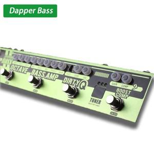 Valeton Dapper Bass 베이스 조합 효과 페달 녹색 스트립 DI 박스 리버브 압축 단일