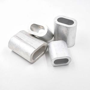 1pcs M14- M26 와이어 로프 클립 알루미늄 타원형 슬리브 코드 잠금 케이블 크림프 스토퍼 페럴