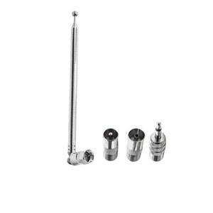 텔레스코픽 DAB FM 라디오 공중 어댑터 HiFi AV 수신기 미니 소형 시스템 안테나 길이 750mm 7 섹션 범용