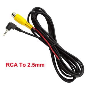 1-5개 RCA 비디오 케이블 어댑터 암컷2.5mm 플러그 AV 변환 자동차 DVR 대시캠 후방 주차 카메라용