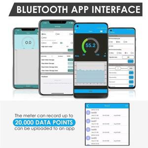 클래식 무선 사운드 데시벨 미터 앱 데이터 로깅 기능 탑재 0-130dB 고정밀 SPL 측정기
