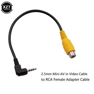 GPS 변환기 케이블 코드 용 비디오 2.5mm 미니 소형 AV RCA 암 어댑터 스테레오 잭 수 플러그