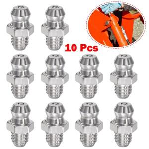 녹방지 201 스테인리스강 스트레이트 유압식 그리스 피팅 M6 x 1mm 나사 대부분의 기계 장비에