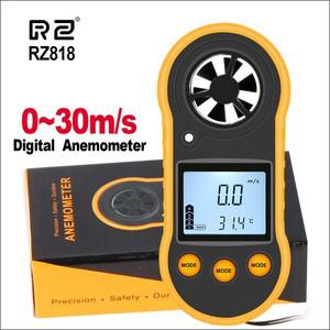 RZ 풍속계 휴대용 디지털 센서 RZ818 GM816 0-30 메터/초