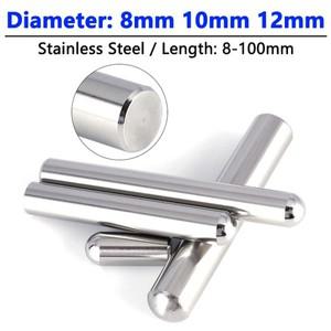 스테인레스 스틸 솔리드 라운드 헤드 원통형 핀 고정 샤프트 로드 직경 8mm 10mm 위치 조정 다월 길이 8 10