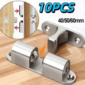 1/10PCS 가구 캐비닛 옷장 더블 볼 도어 래치 스프링 잠금 조정  장력 황동 버클