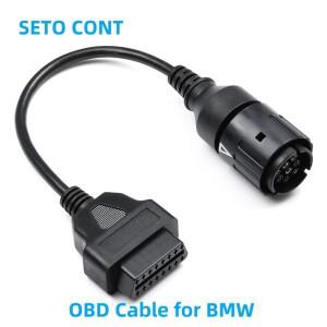 SETO CONT 30 CM  150 BMW 호환 바이크 오토바이 용 OBD 케이블 ICOM 핀 연장 16 진단 어댑터