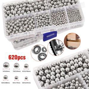 620개 영국식 304 스테인리스 스틸 볼 자전거 베어링 세트 금속 박스 포장