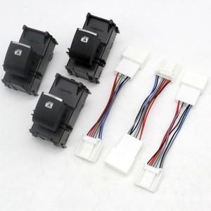 도요타 호환 RAV4 4 코롤라 CHR 아발론 레빈 LED 전원 케이블 백라이트 포함 자동 단일 창 스위치