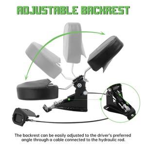 호환 Harley Touring CVO Street Glide Road Classic 2009-2023용 블랙 오토바이 드라이버 전면 등받이 장