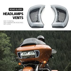 할리 로드 글라이드 15-UP 2023 2020, 바이크 오토바이 스모크 화이트 트레이서 헤드라이트, 벤트 액센트 L