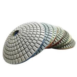 1Pc 4 인치 100mm 연마  볼록 디스크 다이아몬드 습식 패드 대리석 화강암 석재 돌