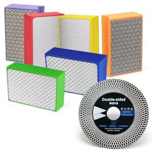 다이아몬드 핸드 폴리싱 패드 타일 유리 연마 블록 석재 석 세라믹 샌딩 디스크 톱날