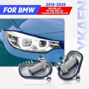 노란색 흰색 엔젤 아이즈 주간 주행등 LED 모듈 BMW 호환 M3 M4 4 시리즈 F80 F82 F32 F33 F36 LCI 6311749