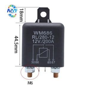 A22F-배터리 아이솔레이터 릴레이 12V 4핀 WM686 시작 자동차 ON/OFF 스위치 평상시 열림 RL/280 200A