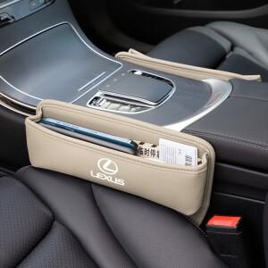 렉서스 호환 RX330 IS250 Ct200h ES300h NX300h RX400h LS 차량용 가죽 시트 틈 수납함 정리함