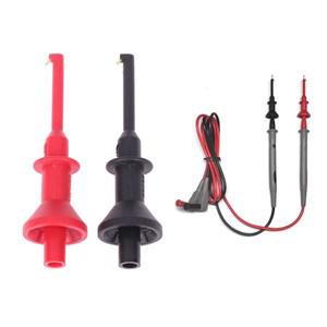 2Pcs 멀티 미터 프로브 후크 4mm 스레드 소켓 Smd Ic 클램프 스프링 손상  금박 텔레스코픽  도구