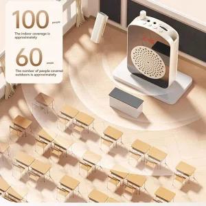 A32T-블루투스 음성 증폭기 교실/요가/회의용 무선 라 발리에 옷깃 마이크 휴대용 음성 증폭기