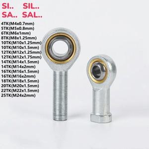 로드 엔드 구형 베어링 암수 SA/SI POS PHS 볼 조인트 메트릭 나사산 4mm 10mm