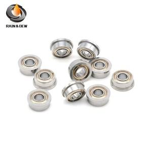 깊은 홈 도르래 휠 베어링 3D 프린터 부품 F684ZZ 플랜지 볼 4x9x4mm 10 개