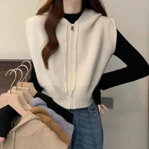 [하프클럽/]박시핏 빅사이즈 베스트 여성베스트 조끼 정장 겨울