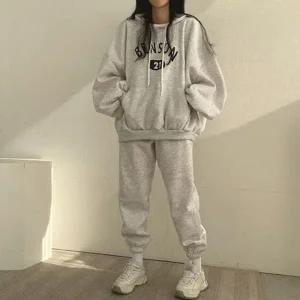 후드집업 여성 맨투맨 트레이닝 운동복 세트 츄리닝 (WFFXFRC)