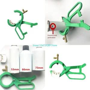 냉매충전 D8KE R134A는 냉매 재충전 작업 그립 핸들 범용으로 HVAC 병 밸브 오프너 탭할 수