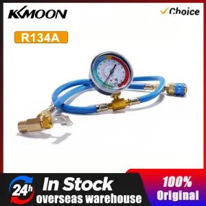 냉매충전 자동차 AC 에어컨 냉매 충전 호스 압력 게이지 측정 키트 구리 액세서리 R134A