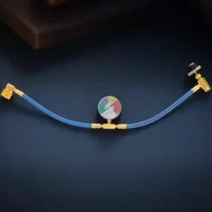 냉매충전 냉매 충전 호스 12인치 나사형 압력 게이지 포함 자동차 에어컨 재충전용 유럽 미국 시장용 내구