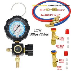 냉매충전 AC 충전 호스 R410A 키트 R134A R22 매니폴드 게이지 에어컨 냉동 어댑터용