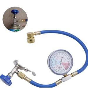 냉매충전 냉매 충전 Ac 공기 키트 R134A R12 R22 자동차 AC 에어컨 호스 어댑터 밸브 자동