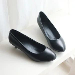 고품질 키높이 여성신발 구두 미들힐 베이직 토오픈 샌들 (WFFYBGY)