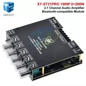 XY-ST21PRO 2.1 채널 증폭기 보드 Bluetooth-compatib5.2 100W  100W  200W 서브우퍼 TPA3221 칩 AUX U 디