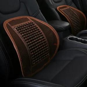 자동차시트 원스카 구슬 자동차등받이(브라운) 카시트 차량용시트