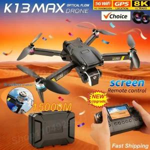 K13 MAX 드론 8K HD 듀얼 카메라 5G 전문가용 스마트 장애물 회피 FPV WIFI 브러시리스 모터 항공 쿼드콥터