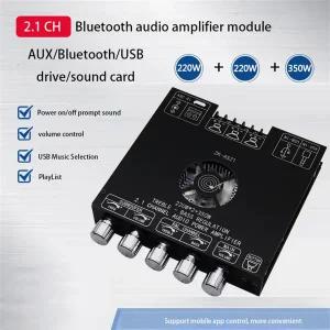 2x220W  350W Bluetooth TPA3255 전력 오디오 스테레오 서브우퍼 증폭기 보드 2.1 채널 클래스 D 극장 이퀄