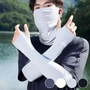 [셀러에이드]겨울잡화 시원한 레터링 영문 토시 소재 팔 세트 멀티 마스크