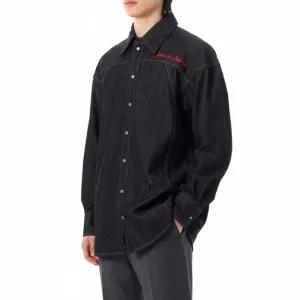 VIVIENNE WESTWOOD FOOTBALL SHIRT  3501001I W00HG N401)  FOOTBALL 데님 셔츠)