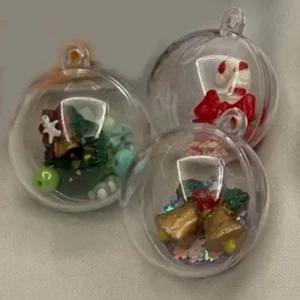 투명캡슐 뽑기캡슐 데코 파티용품 플라스틱 투명공 4cm 5p