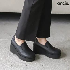 [아나이스] 소가죽 통굽 로퍼힐 7cm_25F281 [무료배송]
