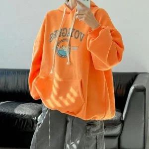 [다잇템] 여자 나염 후디 박스핏 속기모 큰사이즈 벌룬 티셔츠_23918892_588872