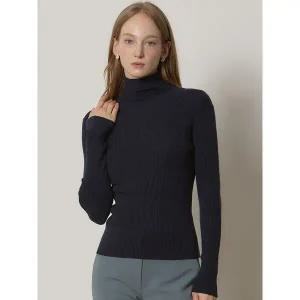 [쉬즈미스]하이넥 울 블렌드 니트_P413251750