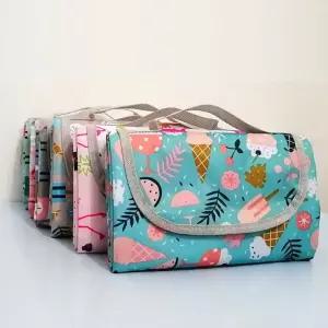 접이식 감성 피크닉매트 pvc 방수 돗자리 소풍 한강 캠핑소품 휴대용 야외매트200x150cm