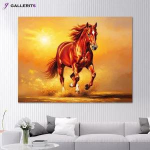 [GALLERITS]질주 붉은 말 그림 돈들어오는 거실 액자 병오년 개업선물 성공운 사업운