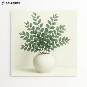 [GALLERITS]유칼립 달항아리 액자 식물 꽃 그림 거실 사무실 카페 개업선물