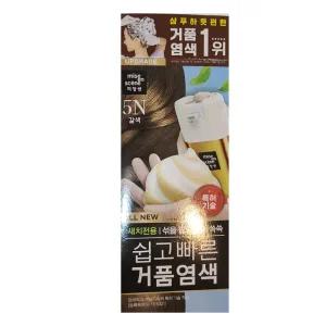 미쟝센 올뉴 쉽고 빠른 거품 염색 5N 갈색