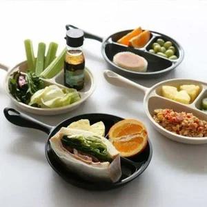 캠핑 YQ45DS39 인기 니드락 혼밥 식기 3칸 손잡이 나눔 식판 접