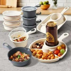 간식 WV70TG75 손잡이 캐주얼 용기 식판 식기 그릇 간식통 밥그