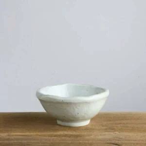 이천도자기 KF80PT02 판주물럭 돌공기 13.5cm 도자기 그릇